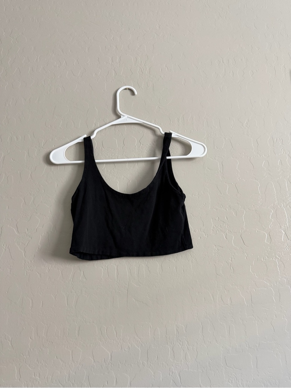 Cotton On Black Scoop Crop Tank
